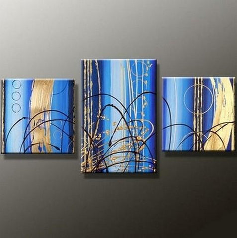 Kitchen Wall Art, Extra Large Painting, Abstract Modern Art, Contemporary Art, Modern Art, Canvas Painting-ArtWorkCrafts.com