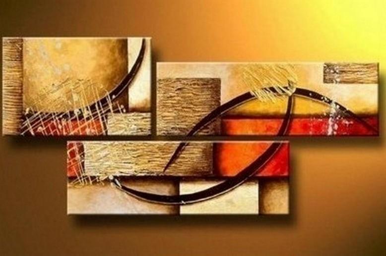 Canvas Painting, Wall Art, Large Painting, Living Room Wall Art, Modern Art, 3 Piece Wall Art, Abstract Painting, Home Art Decor-ArtWorkCrafts.com