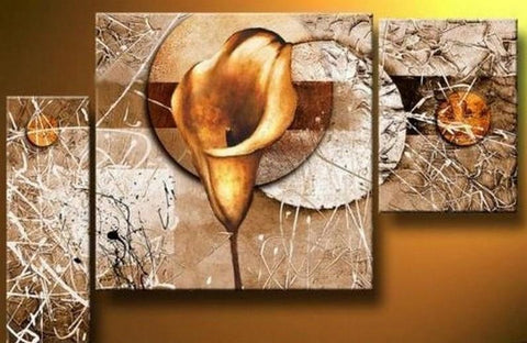 Floral Art Painting, Canvas Art, Wall Art Decor, Dining Room Wall Art, Art on Canvas, Abstract Art, Flower Painting-ArtWorkCrafts.com