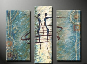 Abstract Painting, Dancing Figure Abstract Art, Living Room Wall Art, Modern Art, Living Room Wall Art, Painting for Sale-ArtWorkCrafts.com