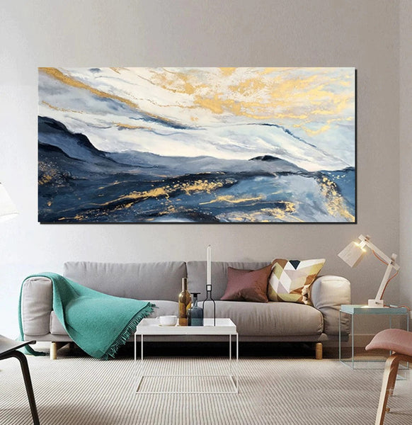 Large Painting on Canvas, Living Room Wall Art Paintings, Acrylic Abstract Painting Behind Couch, Buy Paintings Online, Simple Acrylic Painting Ideas-ArtWorkCrafts.com