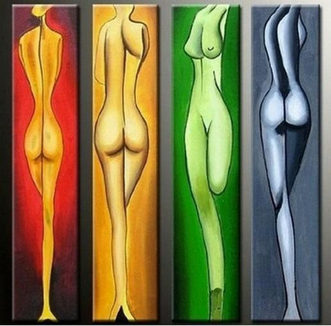 Painting for Sale, Abstract Wall Art, Abstract Figure Painting, Bedroom Wall Art, Modern Art, Extra Large Wall Art, Contemporary Art, Modern Art-ArtWorkCrafts.com