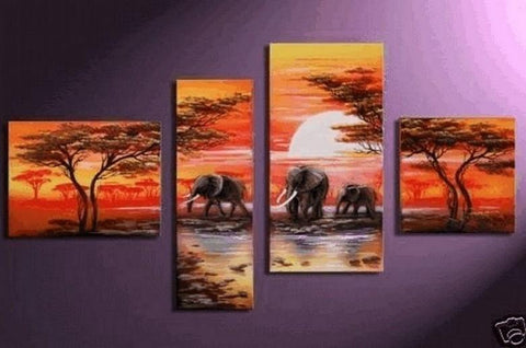 Canvas Wall Art, African Painting, Extra Large Painting, Abstract Painting, Living Room Wall Decor, Contemporary Art, Art on Canvas-ArtWorkCrafts.com