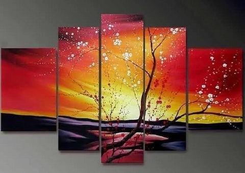 Flower Tree Painting, Heavy Texture Art, Abstract Art, Abstract Painting, Canvas Painting, Wall Art, Large Abstract Art, Acrylic Art, Bedroom Wall Art-ArtWorkCrafts.com