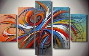 Simple Abstract Art, Modern Canvas Painting, Paintings for Living Room, Large Wall Art Paintings, 5 Piece Wall Art, Buy Painting Online-ArtWorkCrafts.com