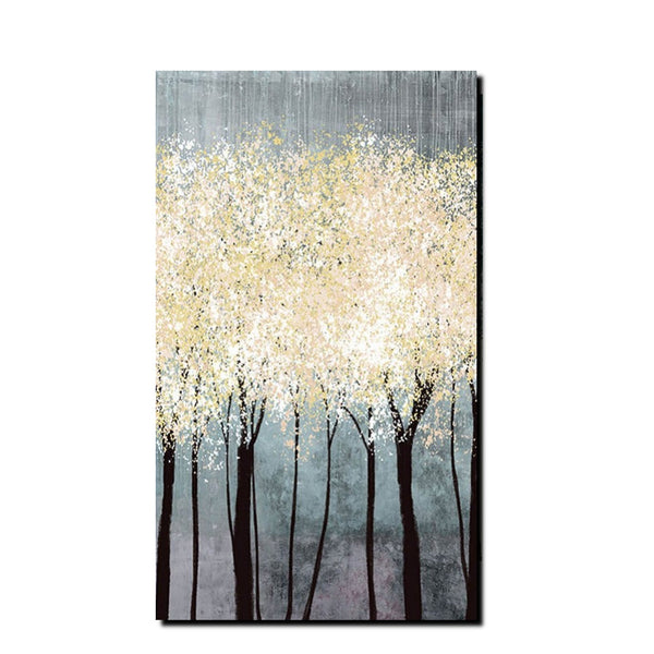 Acrylic Abstract Painting, Tree Paintings, Large Painting on Canvas, Living Room Wall Art Paintings, Buy Paintings Online, Acrylic Painting for Sale-ArtWorkCrafts.com
