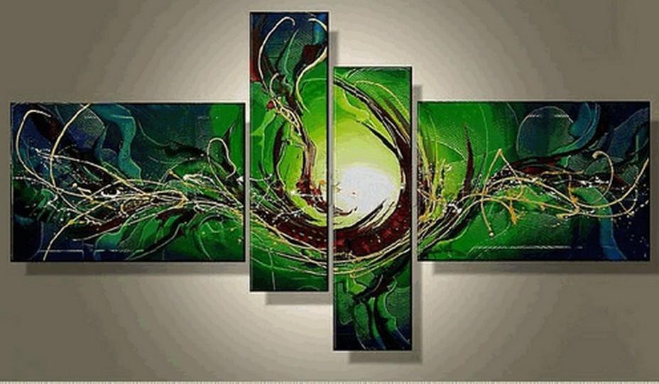 Large Wall Art Ideas for Bedroom, Simple Abstract Art, Abstract Painting on Canvas, 4 Piece Wall Art, Canvas Painting, Hand Painted Art on Canvas-ArtWorkCrafts.com