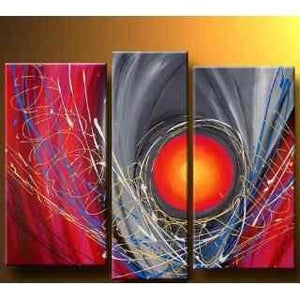 Living Room Wall Decor, Abstract Painting, Wall Hanging, Abstract Wall Art, 3 Panel Modern Art, Art for Sale-ArtWorkCrafts.com