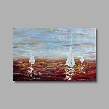 Sail Boat Painting, Canvas Painting, Wall Art Decor, Abstract Art, Canvas Wall Art, Art on Canvas-ArtWorkCrafts.com