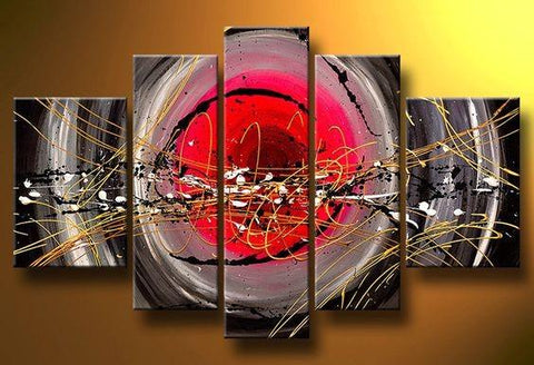 Abstract Painting, Canvas Painting Set, Extra Large Wall Art, Acrylic Art, 5 Piece Wall Painting-ArtWorkCrafts.com