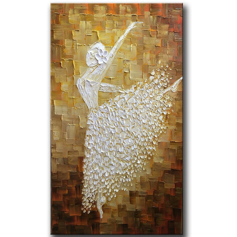 Contemporary Artwork, Abstract Art, Modern Art, Ballet Dancer Painting, Art for Sale-ArtWorkCrafts.com