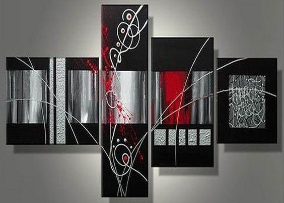 Modern Art, Contemporary Art, Abstract Painting, Living Room Wall Art, Black Abstract Wall Art, Extra Large Painting-ArtWorkCrafts.com