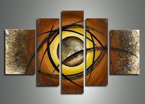Huge Wall Art, Extra Large Art, Abstract Painting, Abstract Art Set, Canvas Painting, Living Room Art, 5 Piece Wall Art-ArtWorkCrafts.com