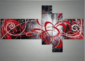 Hand Painted Canvas Art, Multiple Canvas Painting, Living Room Modern Painting, Abstract Painting on Canvas, Huge Wall Art Paintings-ArtWorkCrafts.com