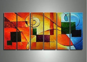 Living Room Wall Art, Abstract Art Set, Huge Abstract Painting, Extra Large Painting, Modern Art, Contemporary Art-ArtWorkCrafts.com