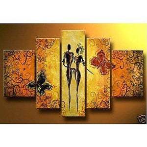 Abstract Art of Love, Canvas Painting for Bedroom, Large Wall Art Paintings, Acrylic Abstract Painting, Huge Painting for Sale-ArtWorkCrafts.com