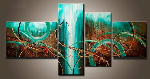 Abstract Painting, Living Room Wall Art, Extra Large Painting, Modern Art, Contemporary Art, Modern Art-ArtWorkCrafts.com