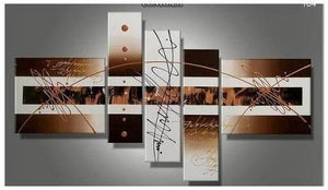 Large Wall Art, Abstract Painting, Canvas Art Painting, Huge Wall Art, Acrylic Art, 5 Piece Wall Painting, Hand Painted Art, Group Painting-ArtWorkCrafts.com