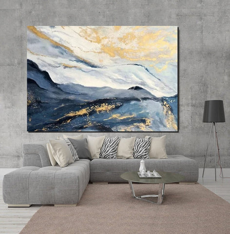 Contemporary Acrylic Art, Buy Large Paintings Online, Simple Modern Art, Large Wall Art Ideas, Large Painting for Dining Room-ArtWorkCrafts.com