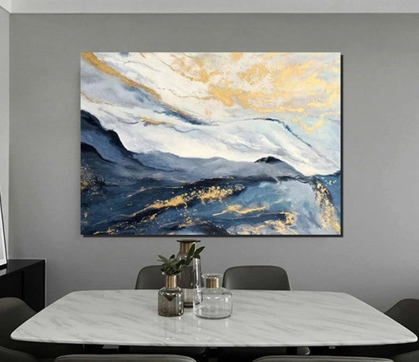 Contemporary Acrylic Art, Buy Large Paintings Online, Simple Modern Art, Large Wall Art Ideas, Large Painting for Dining Room-ArtWorkCrafts.com