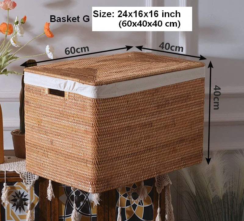 Storage Baskets for Bedroom, Laundry Storage Basket for Clothes