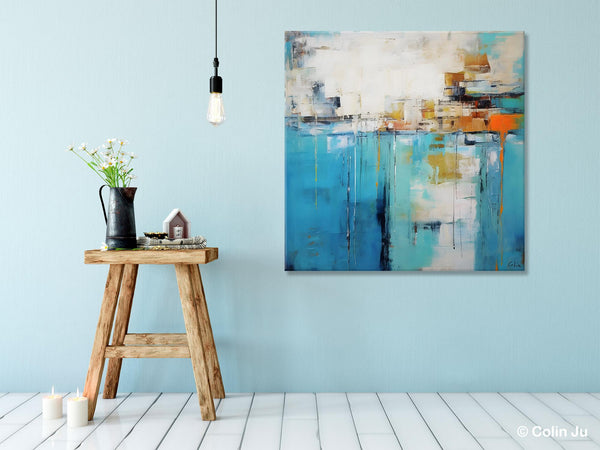 Abstract Painting on Canvas, Original Abstract Wall Art for Sale, Contemporary Acrylic Paintings, Extra Large Canvas Painting for Bedroom-ArtWorkCrafts.com