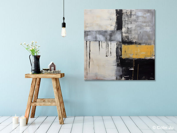 Extra Large Original Artwork, Large Paintings for Bedroom, Abstract Landscape Painting on Canvas, Oversized Contemporary Wall Art Paintings-ArtWorkCrafts.com
