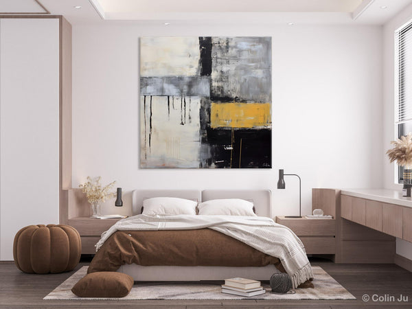 Extra Large Original Artwork, Large Paintings for Bedroom, Abstract Landscape Painting on Canvas, Oversized Contemporary Wall Art Paintings-ArtWorkCrafts.com