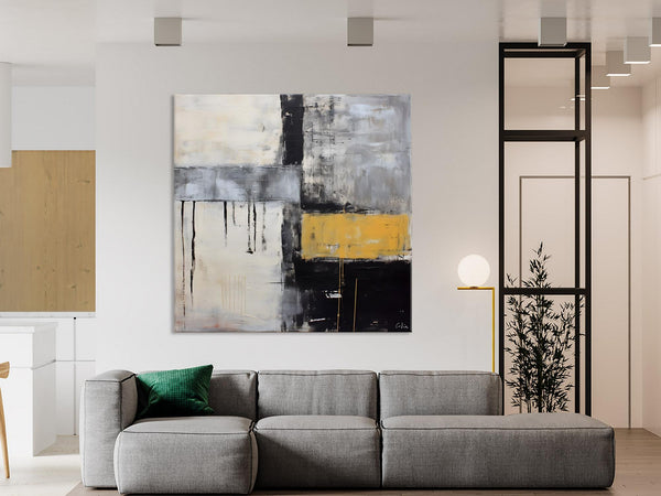 Extra Large Original Artwork, Large Paintings for Bedroom, Abstract Landscape Painting on Canvas, Oversized Contemporary Wall Art Paintings-ArtWorkCrafts.com