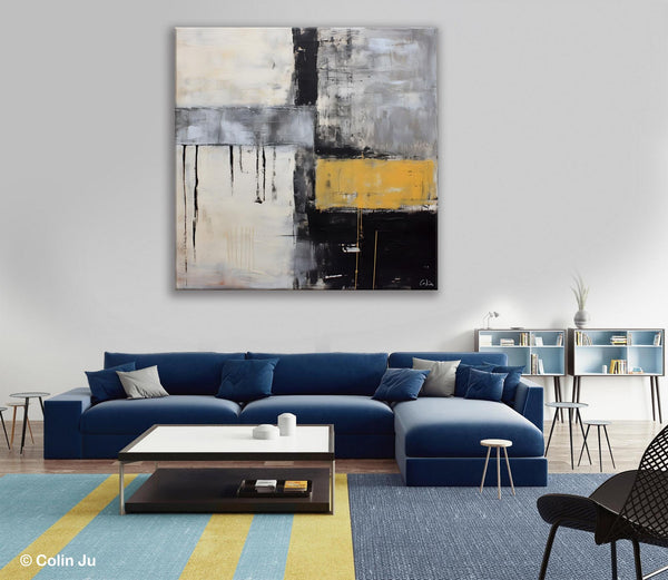 Extra Large Original Artwork, Large Paintings for Bedroom, Abstract Landscape Painting on Canvas, Oversized Contemporary Wall Art Paintings-ArtWorkCrafts.com
