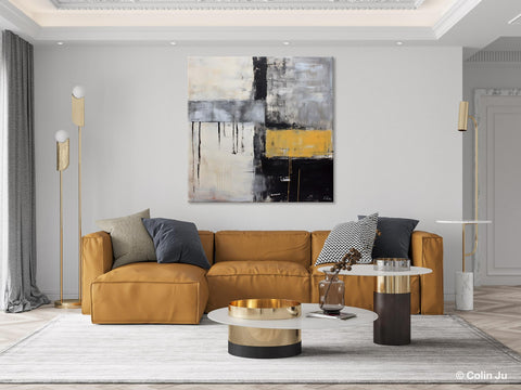 Extra Large Original Artwork, Large Paintings for Bedroom, Abstract Landscape Painting on Canvas, Oversized Contemporary Wall Art Paintings-ArtWorkCrafts.com
