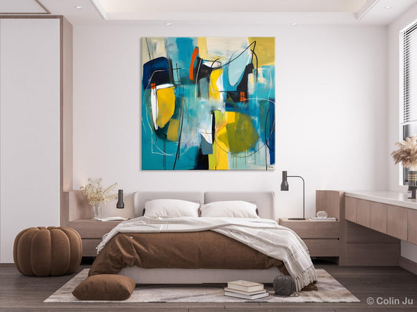 Acrylic Painting for Living Room, Contemporary Abstract Artwork, Extra Large Wall Art Paintings, Original Modern Artwork on Canvas-ArtWorkCrafts.com