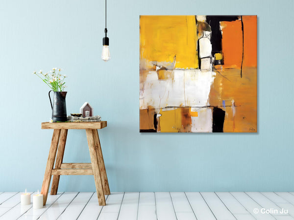 Oversized Modern Abstract Wall Paintings, Large Wall Art Painting for Bedroom, Original Canvas Art, Contemporary Acrylic Painting on Canvas-ArtWorkCrafts.com