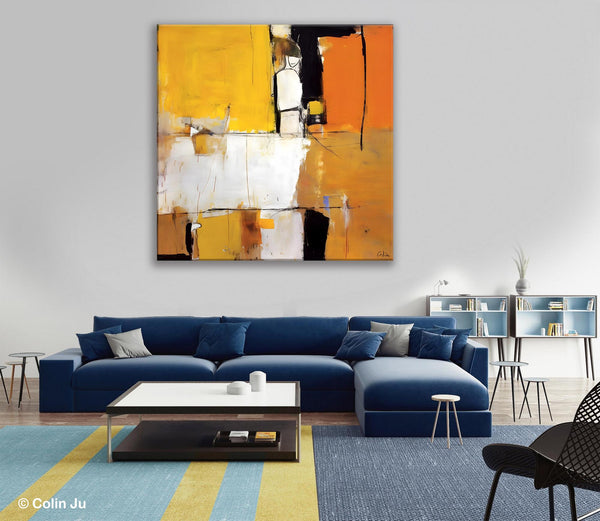 Oversized Modern Abstract Wall Paintings, Large Wall Art Painting for Bedroom, Original Canvas Art, Contemporary Acrylic Painting on Canvas-ArtWorkCrafts.com