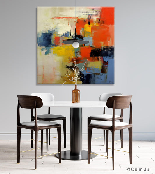 Abstract Wall Paintings, Contemporary Wall Art Paintings, Extra Large Paintings for Dining Room, Hand Painted Canvas Art, Original Artowrk-ArtWorkCrafts.com