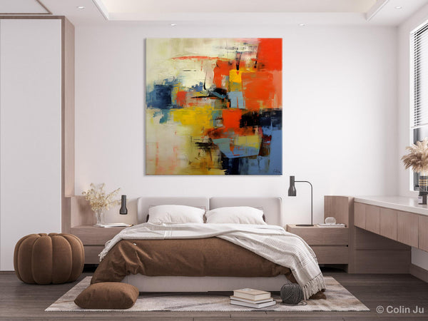 Abstract Wall Paintings, Contemporary Wall Art Paintings, Extra Large Paintings for Dining Room, Hand Painted Canvas Art, Original Artowrk-ArtWorkCrafts.com