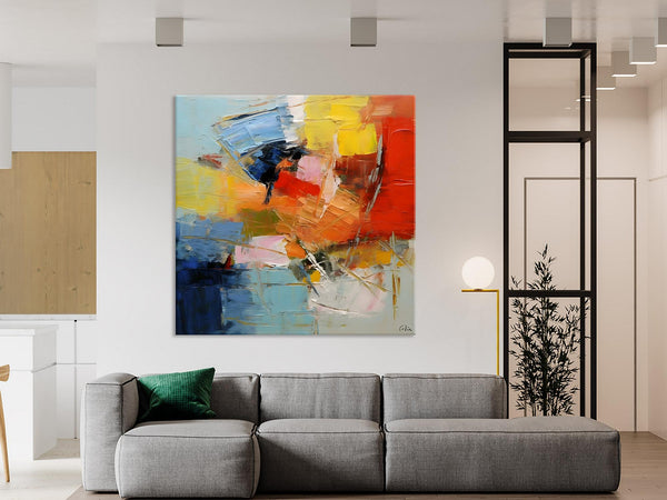 Oversized Canvas Paintings, Huge Wall Art Ideas for Living Room, Contemporary Acrylic Art, Original Abstract Art, Hand Painted Canvas Art-ArtWorkCrafts.com