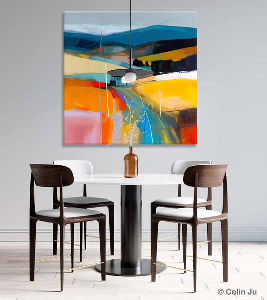 Contemporary Abstract Artwork, Acrylic Painting for Living Room, Oversized Wall Art Paintings, Original Modern Artwork on Canvas-ArtWorkCrafts.com