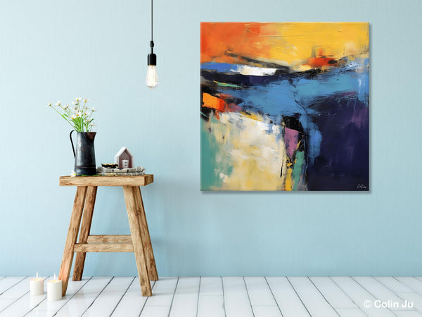 Large Wall Art Painting for Bedroom, Oversized Modern Abstract Wall Paintings, Original Canvas Art, Contemporary Acrylic Painting on Canvas-ArtWorkCrafts.com