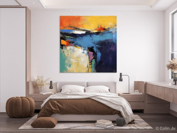 Large Wall Art Painting for Bedroom, Oversized Modern Abstract Wall Paintings, Original Canvas Art, Contemporary Acrylic Painting on Canvas-ArtWorkCrafts.com