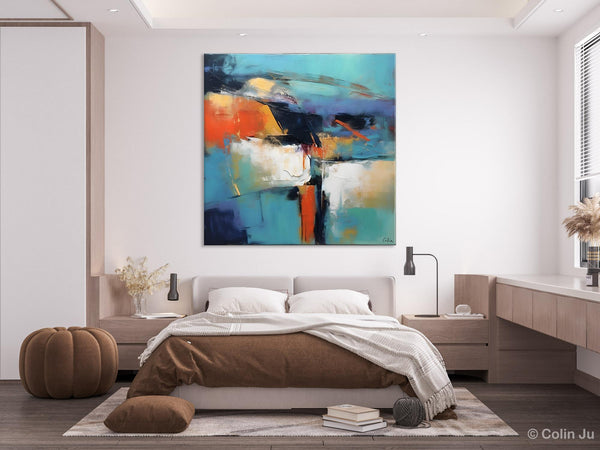 Modern Wall Art Paintings, Canvas Paintings for Bedroom, Buy Wall Art Online, Contemporary Acrylic Painting on Canvas, Large Original Art-ArtWorkCrafts.com
