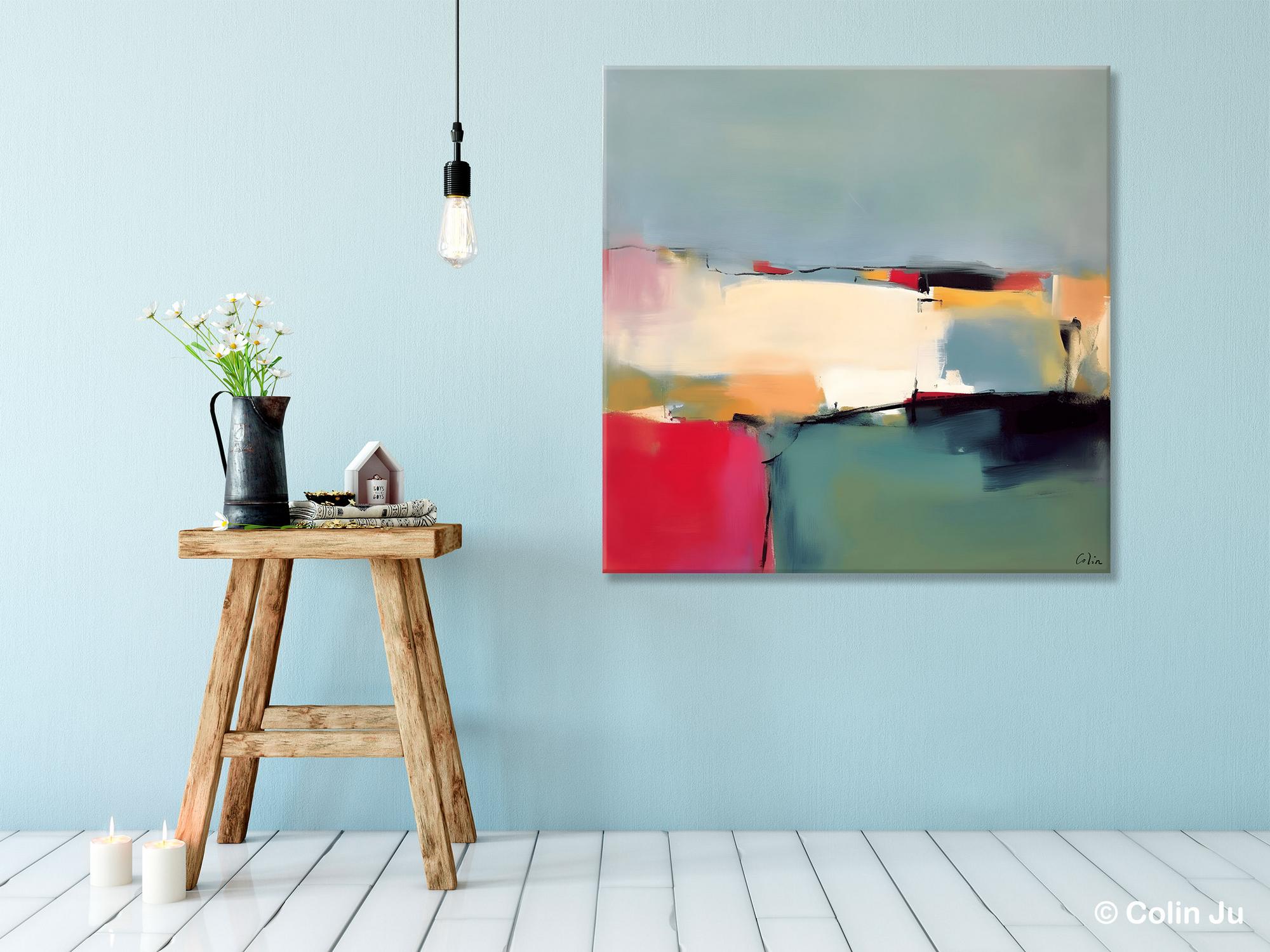Contemporary Abstract Artwork, Acrylic Painting for Living Room, Oversized Wall Art Paintings, Original Modern Paintings on Canvas-ArtWorkCrafts.com