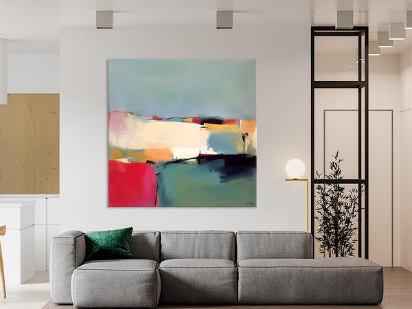 Contemporary Abstract Artwork, Acrylic Painting for Living Room, Oversized Wall Art Paintings, Original Modern Paintings on Canvas-ArtWorkCrafts.com