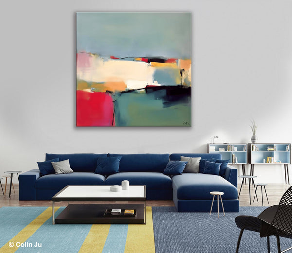 Contemporary Abstract Artwork, Acrylic Painting for Living Room, Oversized Wall Art Paintings, Original Modern Paintings on Canvas-ArtWorkCrafts.com
