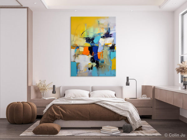 Contemporary Abstract Art, Bedroom Canvas Art Ideas, Large Painting for Sale, Buy Large Paintings Online, Original Modern Abstract Art-ArtWorkCrafts.com