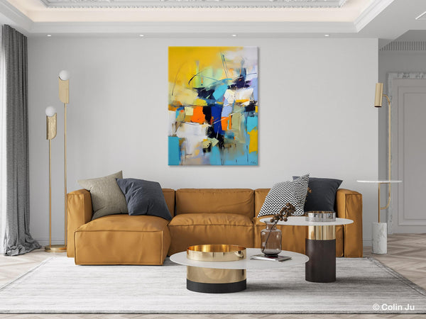 Contemporary Abstract Art, Bedroom Canvas Art Ideas, Large Painting for Sale, Buy Large Paintings Online, Original Modern Abstract Art-ArtWorkCrafts.com