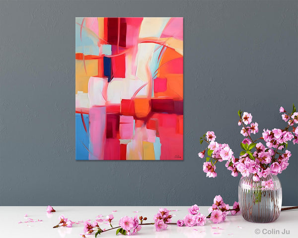 Hand Painted Wall Painting, Abstract Acrylic Painting for Bedroom, Original Modern Abstract Art, Extra Large Painting Ideas for Bedroom-ArtWorkCrafts.com