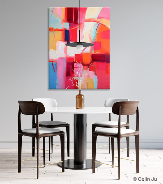 Hand Painted Wall Painting, Abstract Acrylic Painting for Bedroom, Original Modern Abstract Art, Extra Large Painting Ideas for Bedroom-ArtWorkCrafts.com