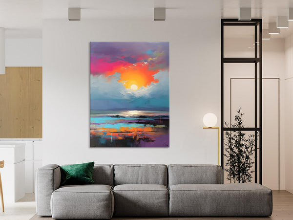 Original Hand Painted Oil Paintings, Canvas Paintings Behind Sofa, Contemporary Canvas Wall Art, Abstract Paintings for Bedroom, Buy Paintings Online-ArtWorkCrafts.com
