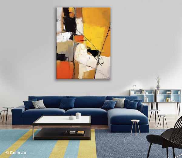 Acrylic Painting for Living Room, Extra Large Wall Art Paintings, Original Modern Artwork on Canvas, Contemporary Abstract Artwork-ArtWorkCrafts.com